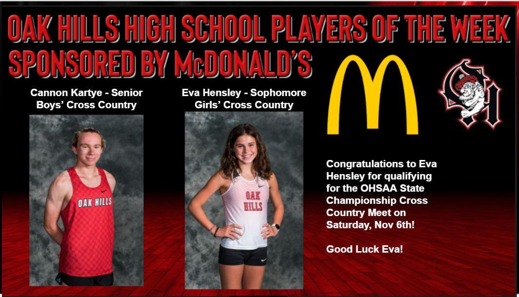 McDonald's OHHS Players of the Week